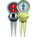 Stealth Divot Tool & Golf Ball Marker & Clip